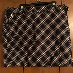 Plaid Golf Skort